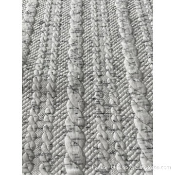 Tråd som Jacquard Knit i tre advokatsmörgås för Lady&#39;s Outwear